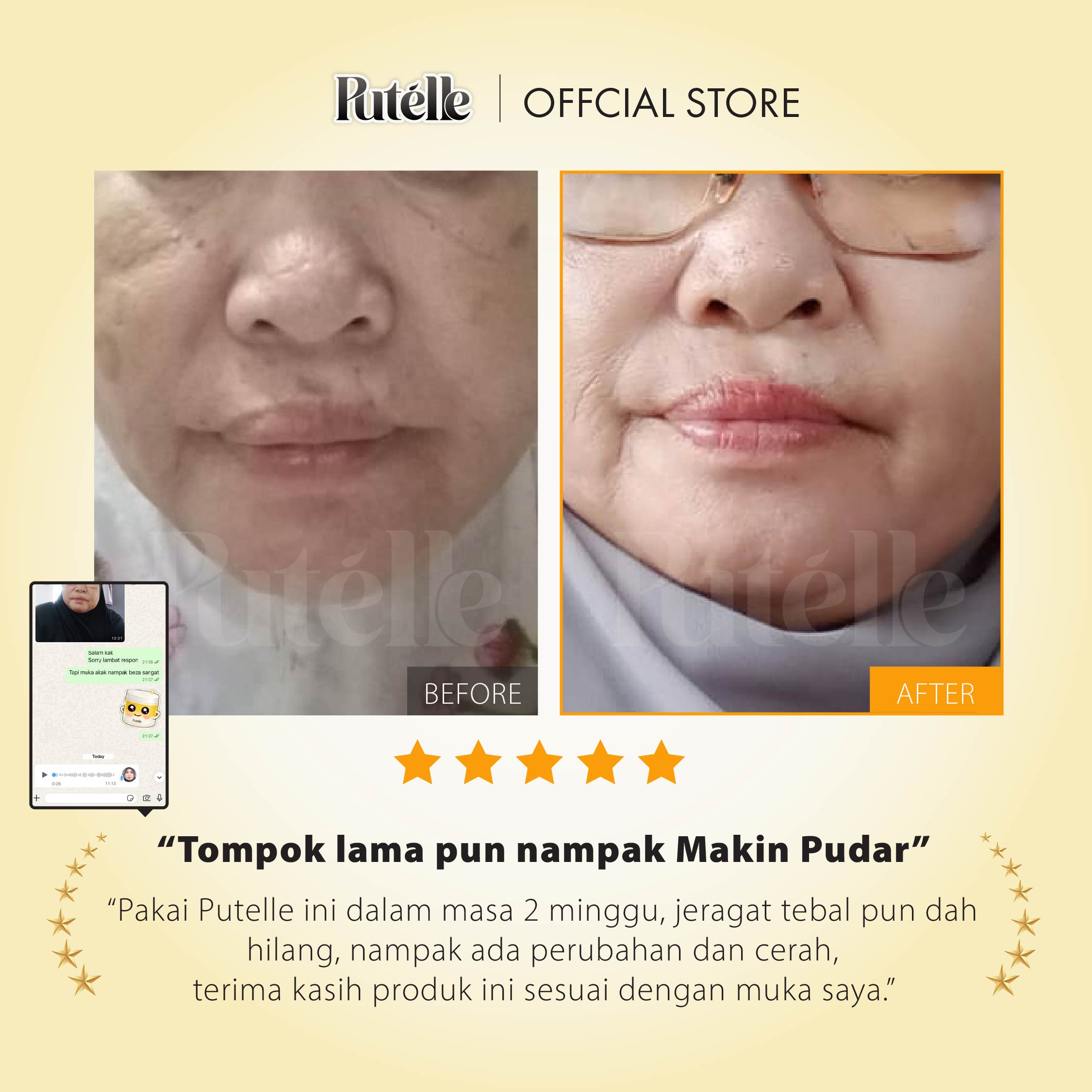 PUTELLE Radiance Cream 40g*2PCS