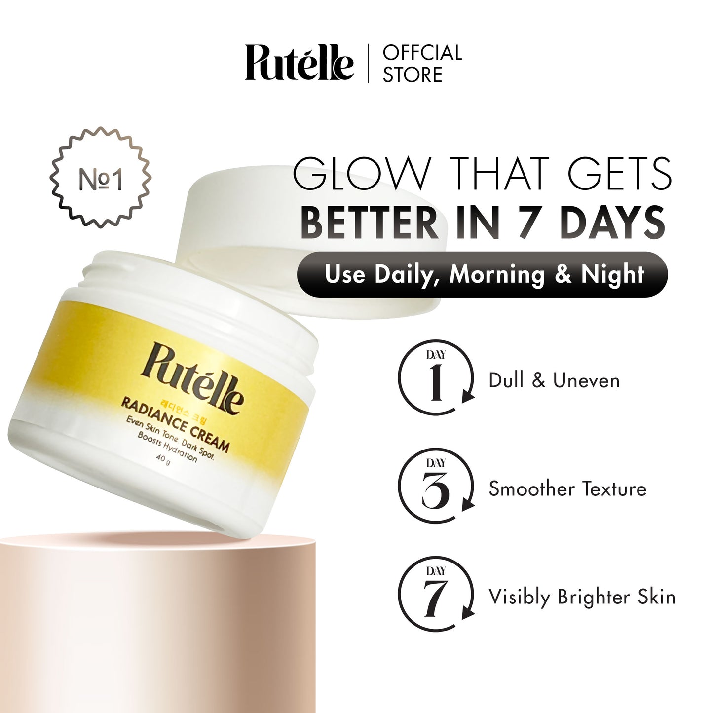 PUTELLE Radiance Cream 40g*3PCs